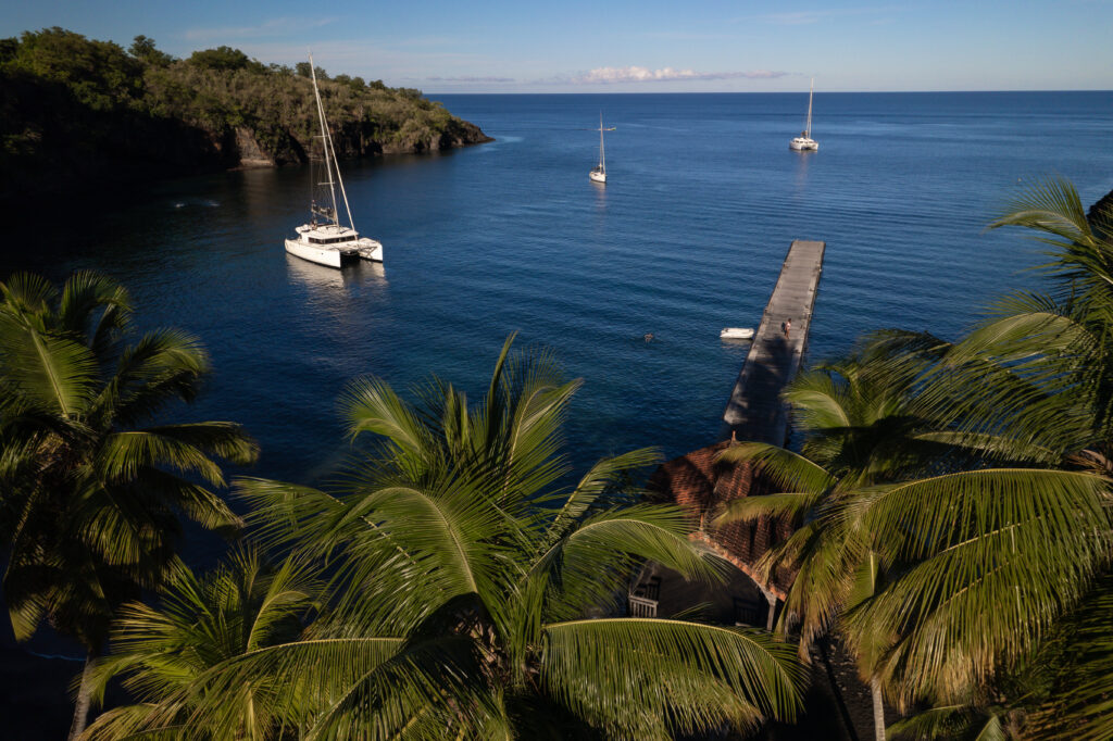 Ponton de l'anse noir en martinique