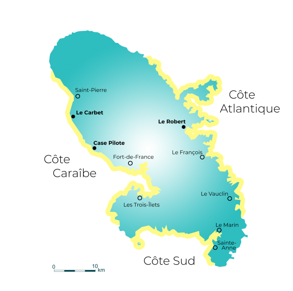 Map of Martinique